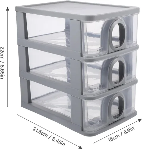Miniatura 3 de Gabinete de almacenamiento de cajones, gabinete de almacenamiento de manualidades, cajas varias, estuche de almacenamiento de papelería, organizador