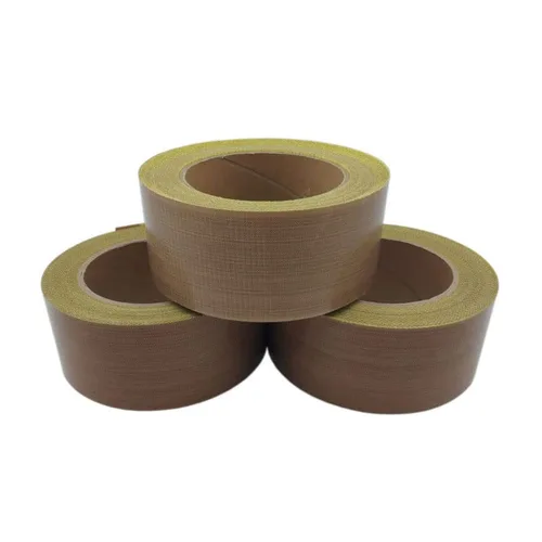 Miniatura 3 de 0.630 in* 32.8 ft PTFE cinta adhesiva paquete de vacío rollo de embalaje de vidrio tejido 1 rollo cinta PTFE sellado calor cinta autoadhesiva