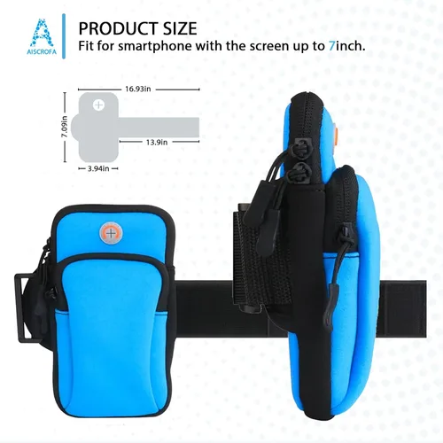 Miniatura 2 de Brazalete para correr, bolso pequeño para teléfono celular, bolsa cruzada para mujeres, hombres y niños, bolsa para iPhone 15/14/13
