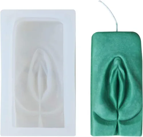 Moldes de vela corporal para hacer velas, molde de vela de órganos corporales femeninos duraderos en 3D, moldes de vela con forma genital, moldes de