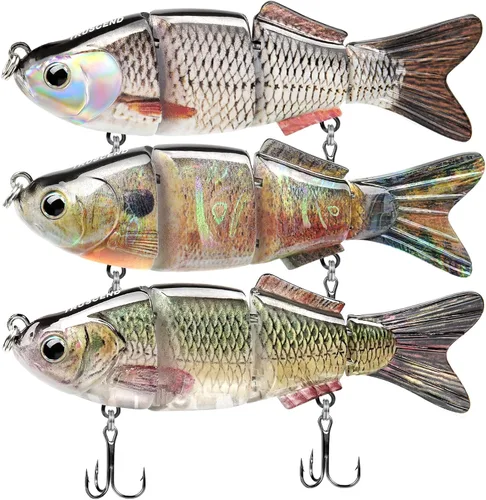 Miniatura 24 de TRUSCEND Swimmax - Señuelos de pesca fáciles de atrapar con ganchos BKK, ondulación, vibración, traqueteo y gorgoteo para más mordeduras, cebos