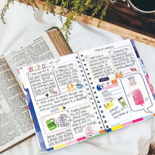 Miniatura 7 de Diario de gratitud basado en la fe con versículos de las Escrituras y citas inspiradoras, diario inspirador diario sin fecha de 52 semanas