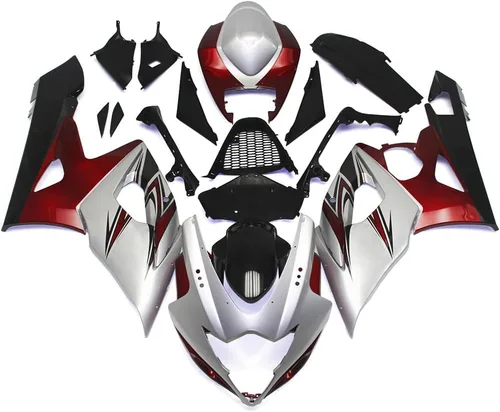 Miniatura 120 de Kit de carenado de inyección azul, negro y blanco para Suzuki GSXR600 GSX750 2006 2007 GSXR 600 GSX-R750 06 07 ABS Carenado de plástico completo