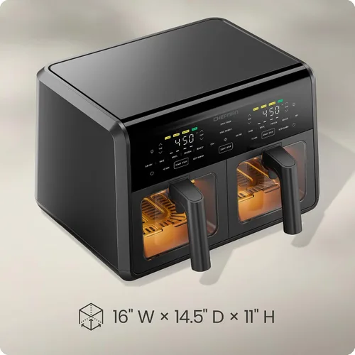 Miniatura 10 de Chefman Freidora de aire – Freidora de aire compacta de 4 cuartos de galón para comidas rápidas y fáciles, cuenta con tecnología Hi-Fry para una