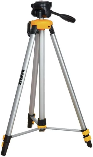 DEWALT Trípode para nivel láser, montaje de rosca de ¼ x 20, patas plegables, pies antideslizantes, bolsa de transporte incluida (DW0881T)