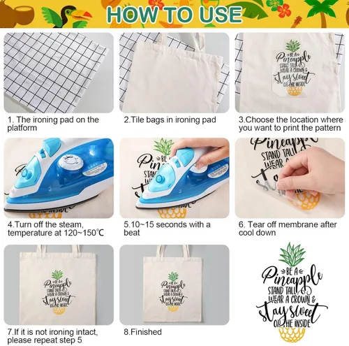 Miniatura 6 de Fainne 22 calcomanías de vinilo de transferencia de calor para playa, para planchar, para planchar, listas para prensar, para camisetas, chaquetas
