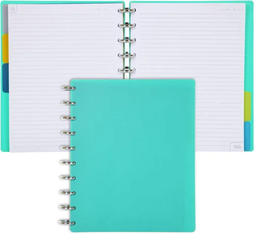Miniatura 162 de Talia - Cuadernos de notas con tapas, planificador, personalizables, (Azul de Verano, Junior (5.5 pulgadas x 8.5 pulgadas)) Azul verano
