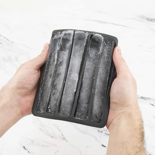 Miniatura 3 de Tovolo Bandeja de cubitos de hielo para botellas de agua crea 5 tubos congelados para botellas de plástico y reutilizables, botella de agua de fácil