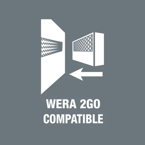 Miniatura 16 de Wera 05003756001 8100 SA 12 HF Zyklop Juego de trinquete metálico con palanca de interruptor, 1/4" accionamiento, métrico, 13 piezas