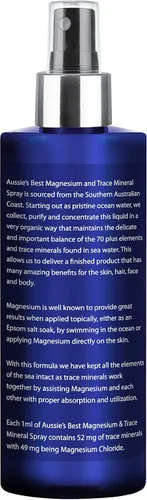 Miniatura 2 de Aussie Trace Minerals - Spray mineral de magnesio y traza con más de 70 oligominerales.
