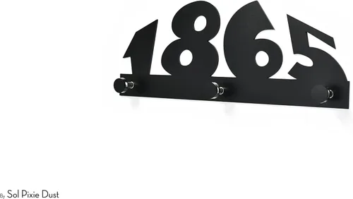Miniatura 3 de Modern Wall Hook - Black - Custom Number Hooks - Alphabet Hook - Letter Hook - Personalized Wall Hook - Front Entry Decor - Porch Sign Decor