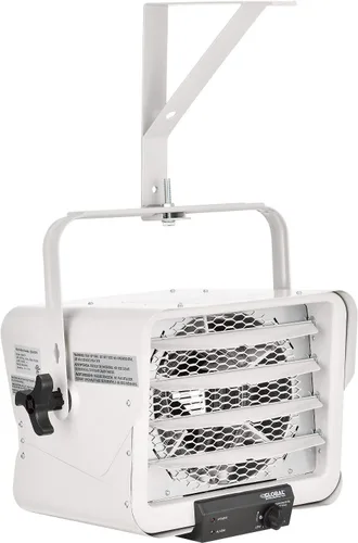 Miniatura 2 de Global Industrial Calentador eléctrico de unidad de garaje con termostato, Multt-Watt 1881-5000W, 240V-208V, acabado de capa epoxi gris, montaje