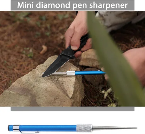 Miniatura 2 de SING F LTD 2 unids pluma de pulido de diamante portátil de bolsillo amoladora de diamante afilador telescópico piedra afiladora para moler recorte