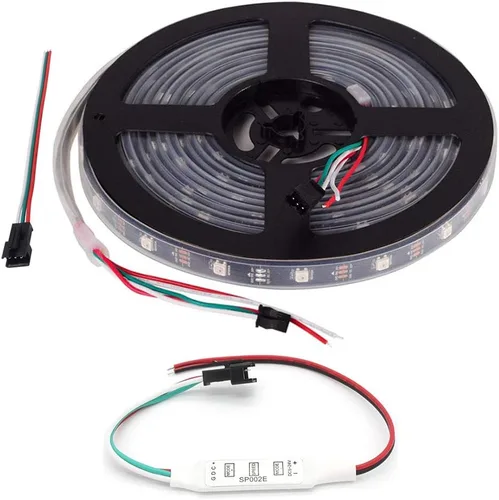 Miniatura 11 de WS2812B Tira de luces LED de 3.2 pies 1M WS2812B 144LEDs Programable Individual Direccionable WS2811 Tira de LED RGB 5050 incorporada IP30 No