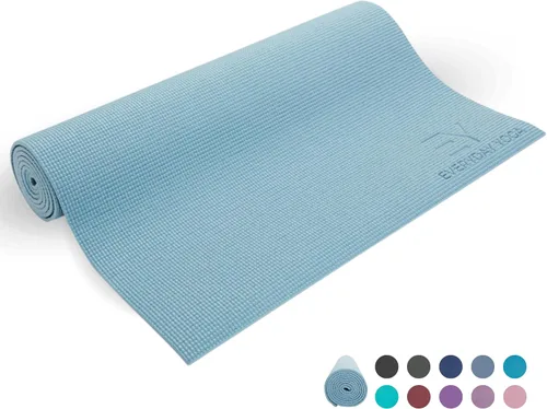 Miniatura 17 de Everyday Yoga Estera Deluxe, espaciosa de 72"x24" antideslizante para cómodos entrenamientos en casa, extra gruesa de 3-5mm Merlot
