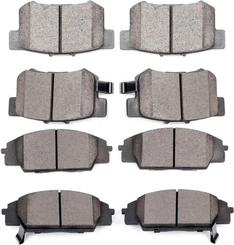Miniatura 11 de SCITOO Kits de pastillas de freno de cerámica D465 D374 Reemplazo delantero y trasero para Acura CL 1997-1999, para Honda Civic 2002-2003 200-2011