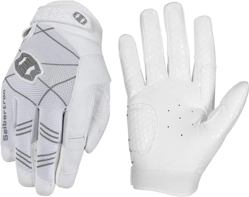 Miniatura 11 de Seibertron B-A-R PRO 2.0 - Guantes insignia de bateo para béisbol, sóftbol y Teeball, con super agarre, ajuste de dedo, múltiples tamaños 11 + 5