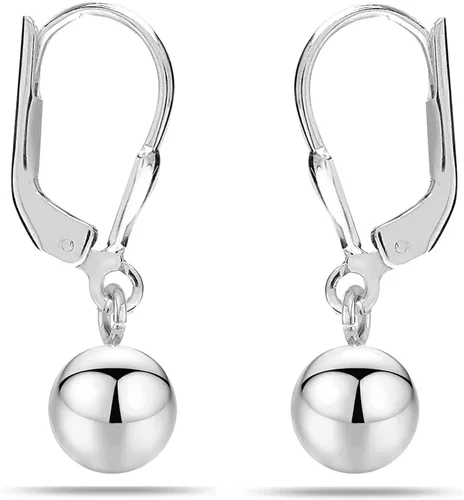 Miniatura 5 de LeCalla Aretes colgantes de plata de ley para mujer, ligeros, clásicos, con cierre de palanca