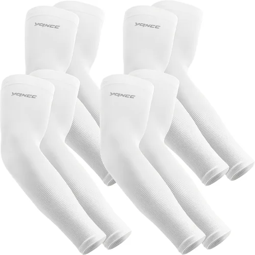 Miniatura 18 de YQXCC 4 Pares de Mangas para Brazos para Hombres Mujeres Protección UV Solar de Enfriamiento UPF 50 Mangas de Compresión Deportivas 1 par