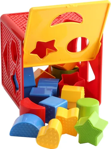 Miniatura 5 de Play22 Juguete clasificador de formas de bloques para bebés, bloques para niños, incluye 18 formas, reconocimiento de color de aprendizaje, caja