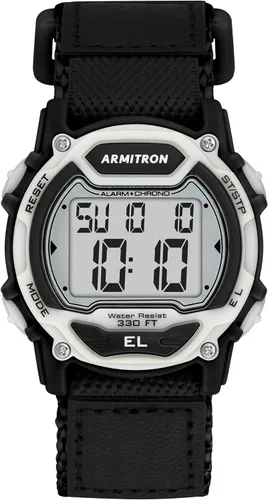 Miniatura 6 de Armitron Reloj deportivo unisex con cronógrafo digital con correa de nailon, 45-7004