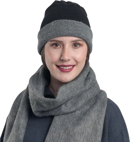 Miniatura 4 de Gamboa Sombrero de alpaca para hombres y mujeres, gorros de invierno de lana cálida peruana
