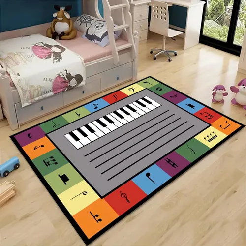 Miniatura 8 de Alfombras de área para niños, 3 x 4 pies, alfabeto, números y formas, alfombra de aprendizaje educativa para niños para sala de juegos, sala