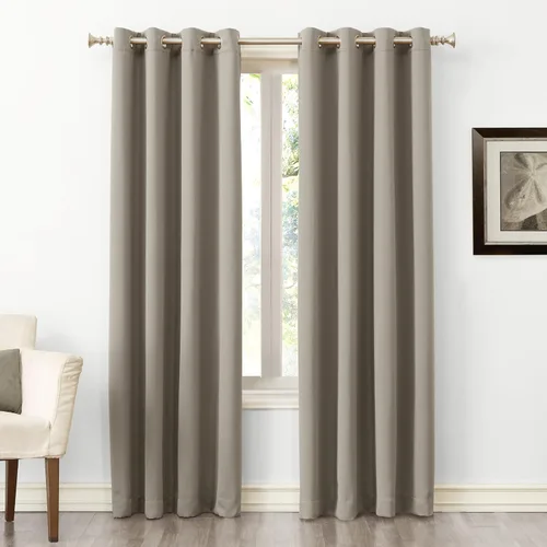 Miniatura 15 de Sun Zero Soho Paquete de 2 paneles de cortinas opacas con ojales de eficiencia energética, 54 x 84 pulgadas, color plateado Gris plateado