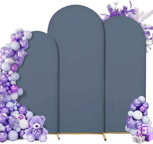 Miniatura 42 de Funda para arco de boda de 6 pies, tela elástica para arcos pequeños, cabinas de fotos y decoración de fiestas, para cumpleaños, duchas