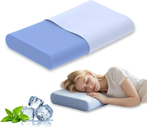 Miniatura 8 de Almohada cervical para cuello y hombros, almohadas ergonómicas de apoyo para el cuello para dormir con alivio del dolor, almohada de espuma Gris