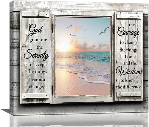 Miniatura 20 de Arte de pared de colibrí cristiano con texto en inglés "God says you ers", impresiones en lienzo, pintura rústica de pájaros de campo, obras de arte