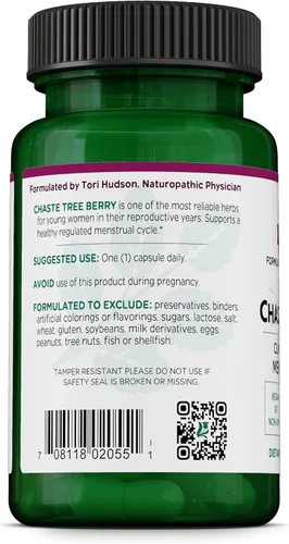 Miniatura 3 de Vitanica Vitex - Suplemento de apoyo para el equilibrio hormonal con extracto de bayas de árbol casto - Suplemento de apoyo a la ovulación