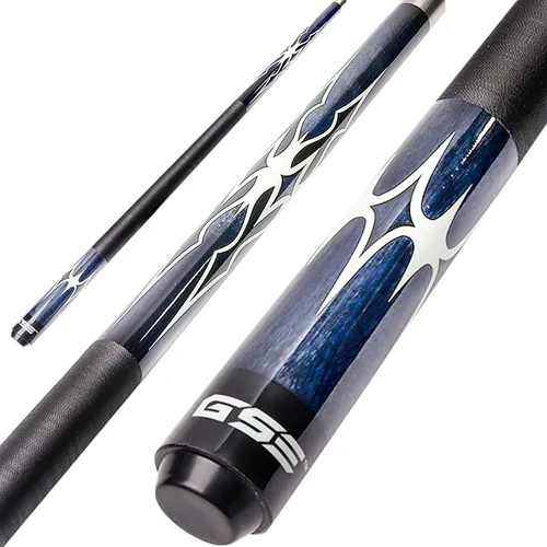 GSE Games & Sports Expert 58" 2-Piece Canadian Maple Hardwood Billiard Pool Cue Sticks for Men/Women, House or Commercial/Bar Use (Several Colors,