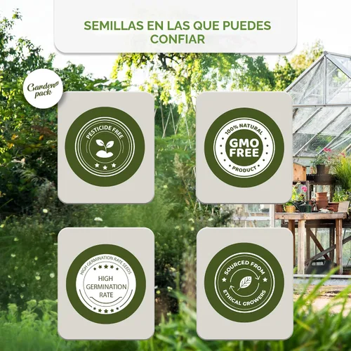 Miniatura 5 de Garden Pack Bolsa de semillas de verduras – 50 variedades de semillas de verduras, hierbas y flores para plantar – 25,000 semillas de reliquia sin