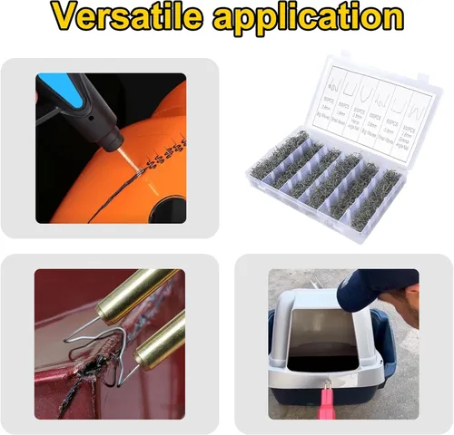 Miniatura 7 de Kit de soldadura de plástico: 3000 grapas de soldadura en caliente, 1 malla de reparación, 10 varillas de soldadura de polipropileno negro y 10 3021