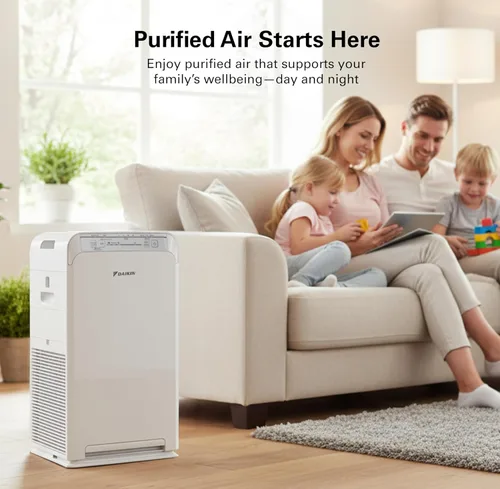 Miniatura 8 de Daikin MCB50YSAU - Purificador de aire de habitación para el hogar, HEPA, carbón activado, prefiltro y luz LED UVC, producto de ozono cero