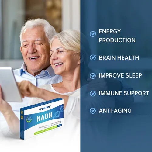 Miniatura 5 de CELFULL Suplemento NADH de 40 mg Enchance NMN Alternativo NAD+ Suplemento para Apoyo Inmunológico Anti-Envejecimiento Aumento de la Cognición