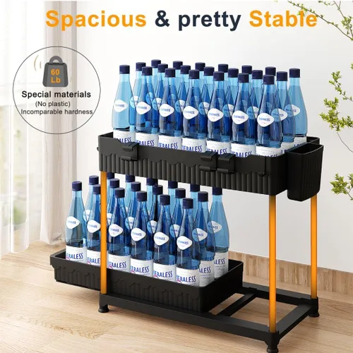 Miniatura 5 de Sevenblue Paquete de 3 organizadores para debajo del fregadero, organizadores multiusos de cocina y baño de 2 niveles y almacenamiento con cajones
