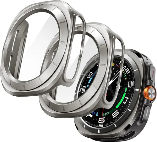 Miniatura 9 de JETech Funda con protector de pantalla para Samsung Galaxy Watch 7 de 40 mm, cubierta protectora general, película de vidrio templado de alta Negro