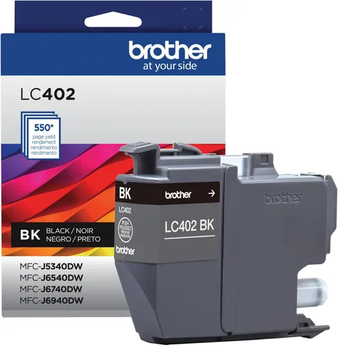 Miniatura 4 de Brother Cartucho de tinta negro LC402BK de rendimiento estándar genuino