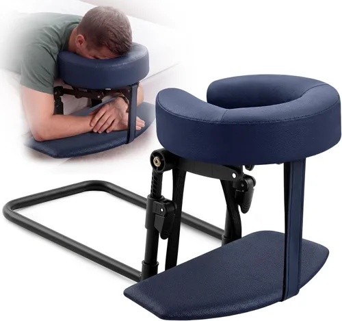 Miniatura 13 de Qunclay Reposacabezas de masaje ajustable para cama, colchón portátil de masaje con cojín de almohada suave, almohada boca abajo después de cirugía