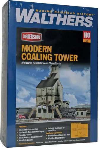 Miniatura 6 de Walthers Cornerstone Serie Kit Escala HO Modern Coaling Tower Gris, 8