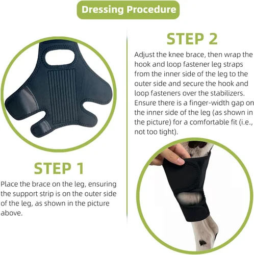 Miniatura 7 de Soportes de pierna de perro para pierna trasera, soporte de ACL para perro para desgarro y espalda, patas traseras desgarro de ACL, soporte