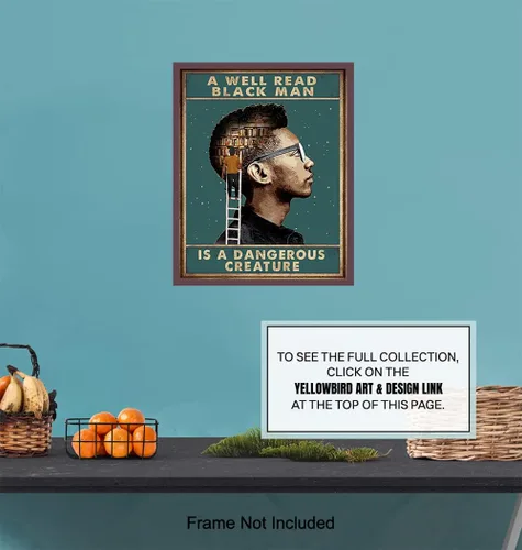 Miniatura 7 de Black Art - Decoración afroamericana, decoración de aula, citas motivacionales positivas inspiradoras, póster de cultura negra, impresión de pared