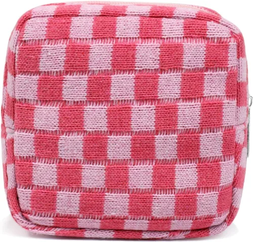 Miniatura 25 de 2 mini bolsas de maquillaje, pequeñas bolsas de maquillaje para bolso, bolsa de cosméticos con bolsillos deslizantes, pequeña bolsa de aseo de viaje