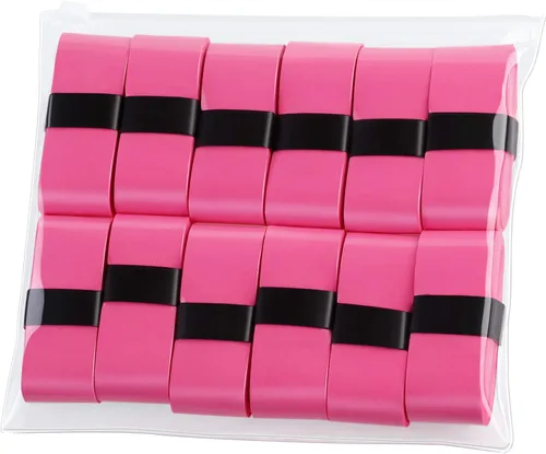 Miniatura 10 de Pangda 12 piezas de cinta de agarre para raqueta de tenis, sobregrip para raqueta de bádminton, sobregrip absorbente antideslizante de repuesto
