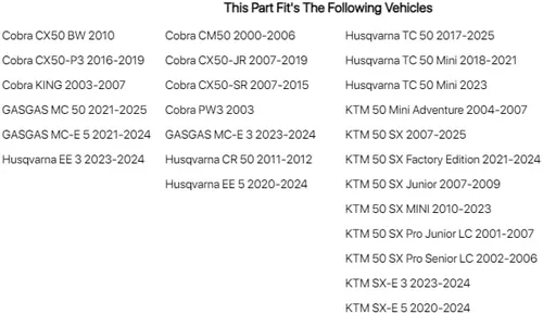 Miniatura 2 de Neumático de terreno intermedio para Bridgestone M404 para KTM 50 SX MINI 2010-2018, 70 x 100 x 10