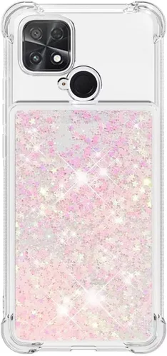 Miniatura 23 de Glitter Sparkle Moving Quicksand Flowing Cover para Xiaomi Redmi Note 10S Bling Liquid Clear Star Heart Silicona Bumper Funda transparente de goma a