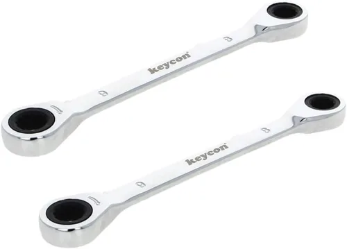 Miniatura 17 de Utoolmart Llave de trinquete, llave métrica de extremo de caja doble de 0.315 in x 0.394 in, acero CR-V