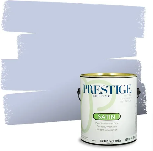 Miniatura 70 de Prestige Paints. - Base y pintura para exteriores en un solo galón, 1 galón. plano, comparable con Sherwin Williams Topsail. SW159-azul hechizante.